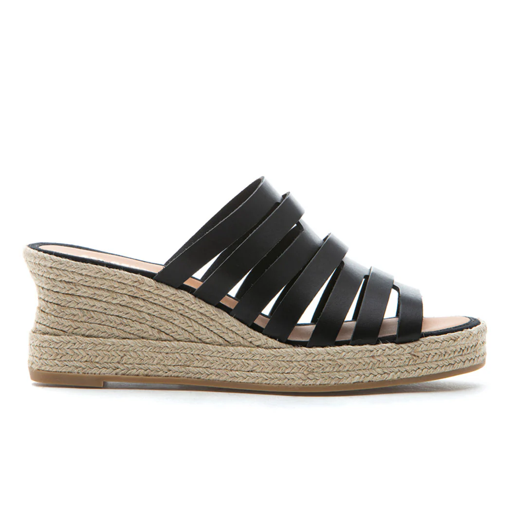 Carmen Leather Espadrille Slide - Image 2