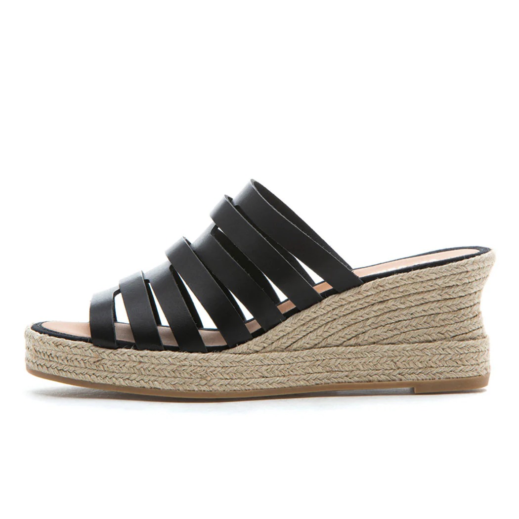 Carmen Leather Espadrille Slide - Image 4