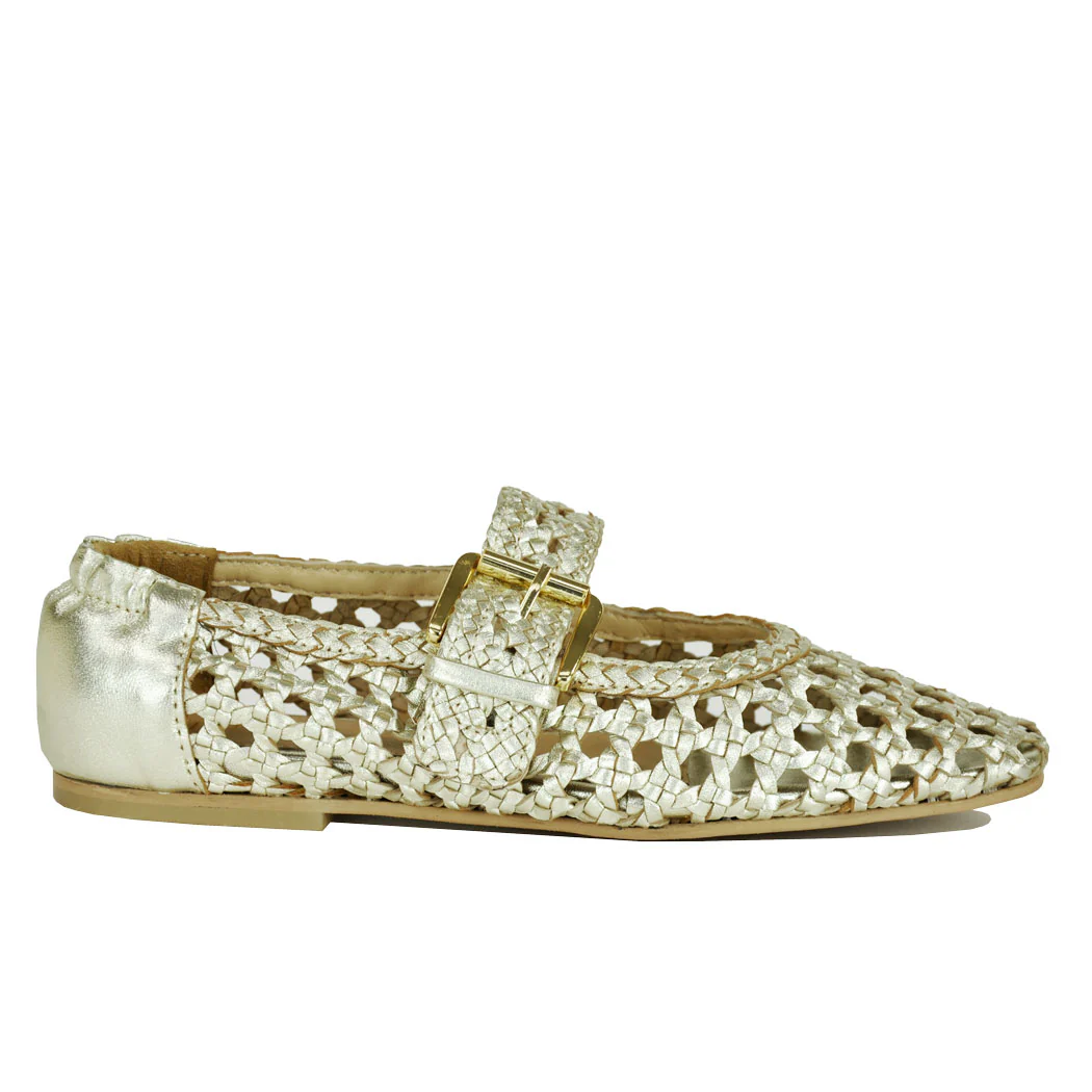 Carmi Woven Strap Flat - Image 2
