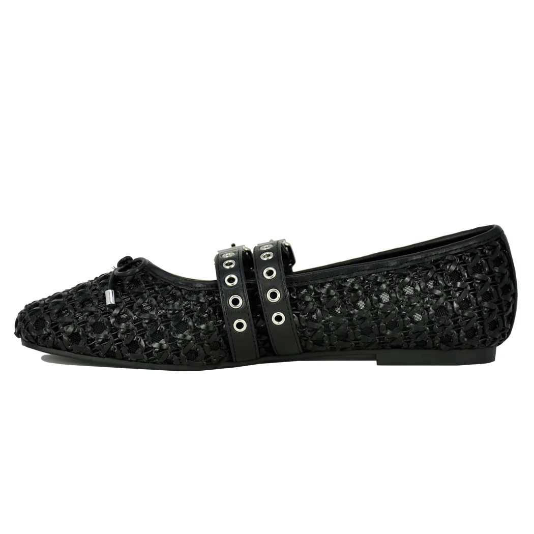 Casey Woven Strap Ballet - Image 5