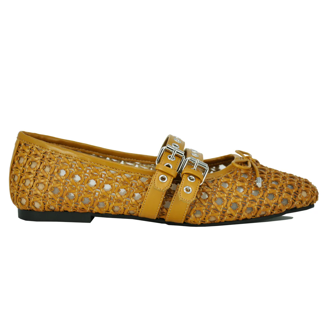Casey Woven Strap Ballet - Image 2