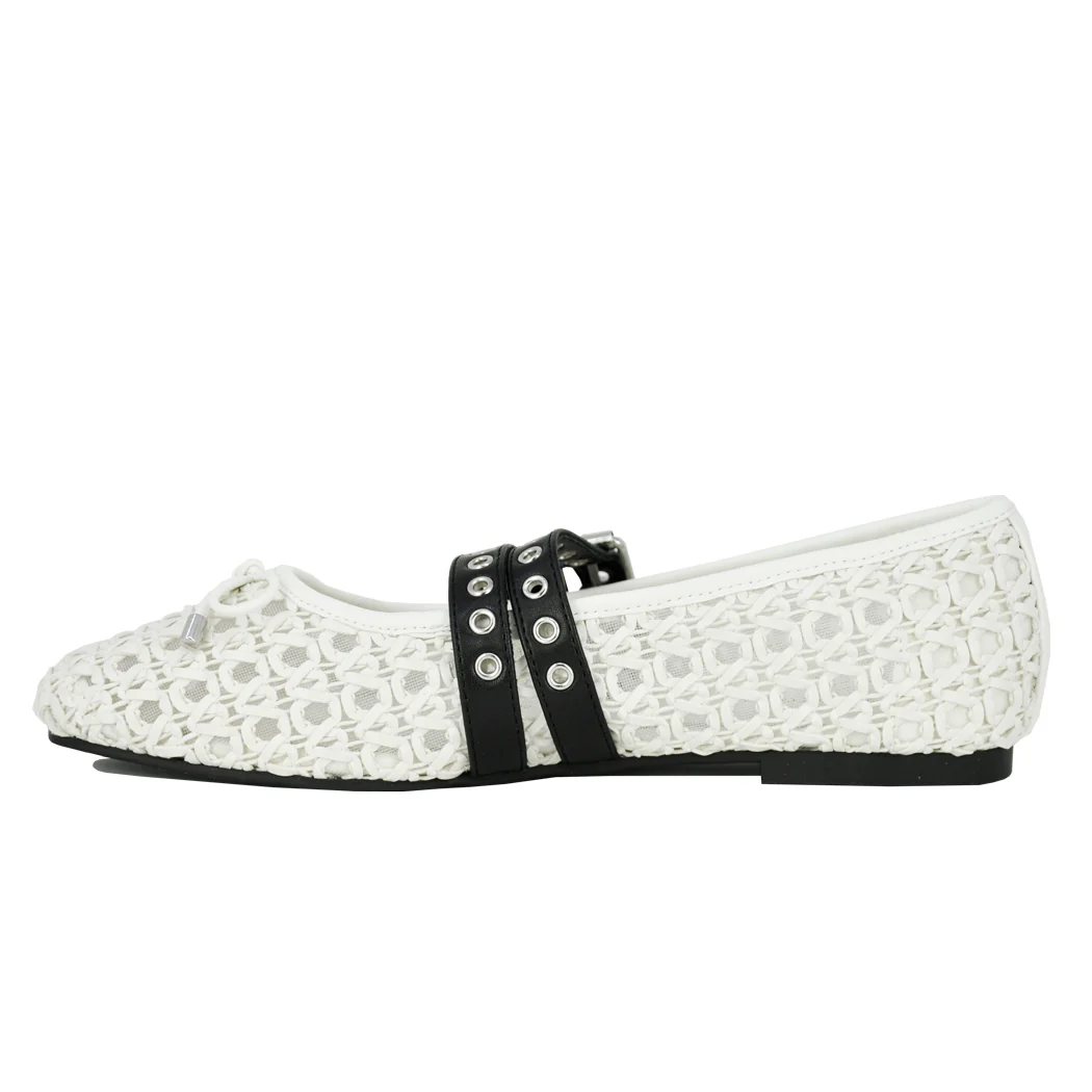 Casey Woven Strap Ballet - Image 5