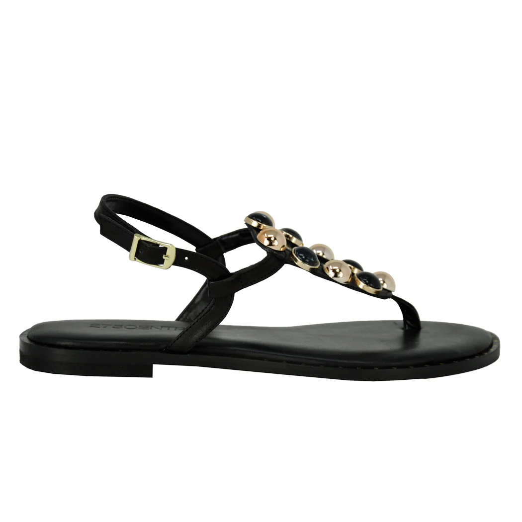 Cassie Stone Flat Thong Sandal - Image 2