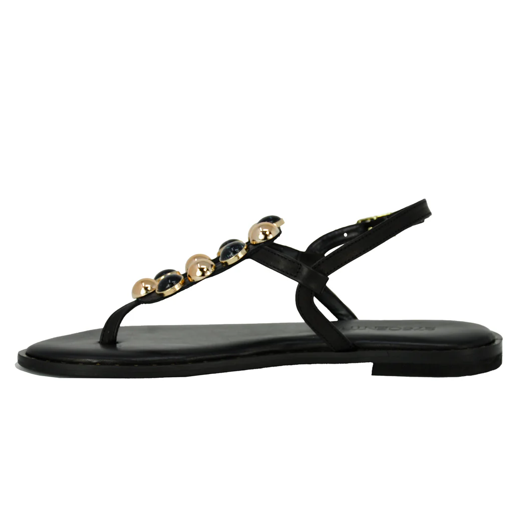Cassie Stone Flat Thong Sandal - Image 4