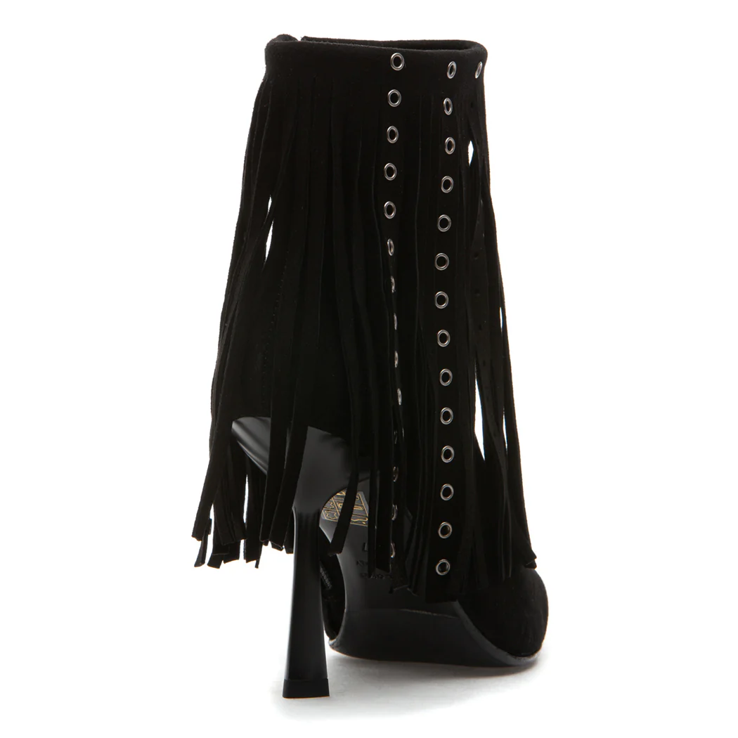 Chaddy Suede Fringe Heel Boot - Image 3