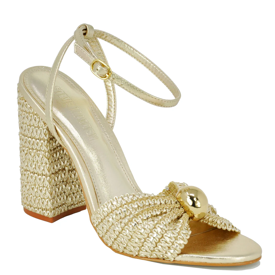 Cheyla Metallic Heel Sandal