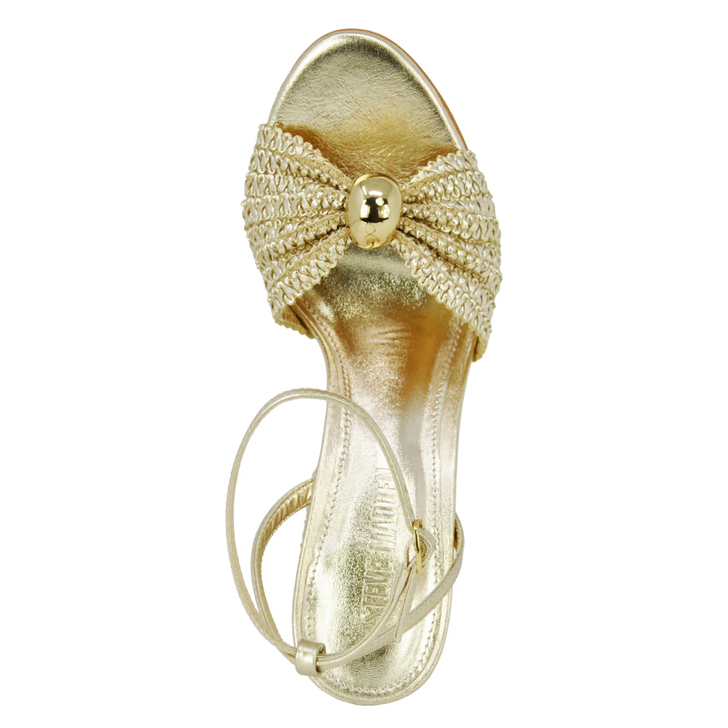 Cheyla Metallic Heel Sandal - Image 3