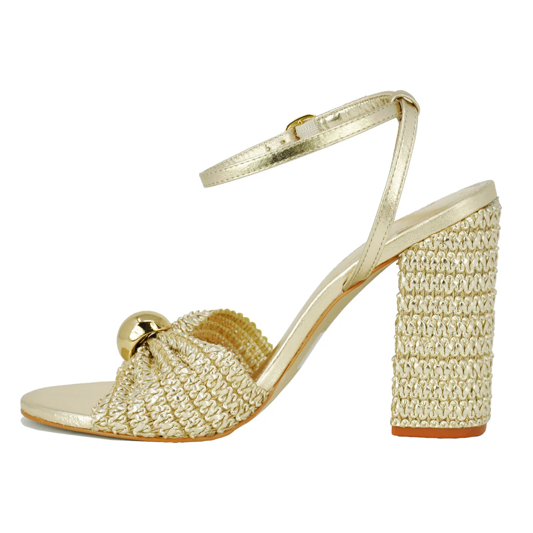 Cheyla Metallic Heel Sandal - Image 4