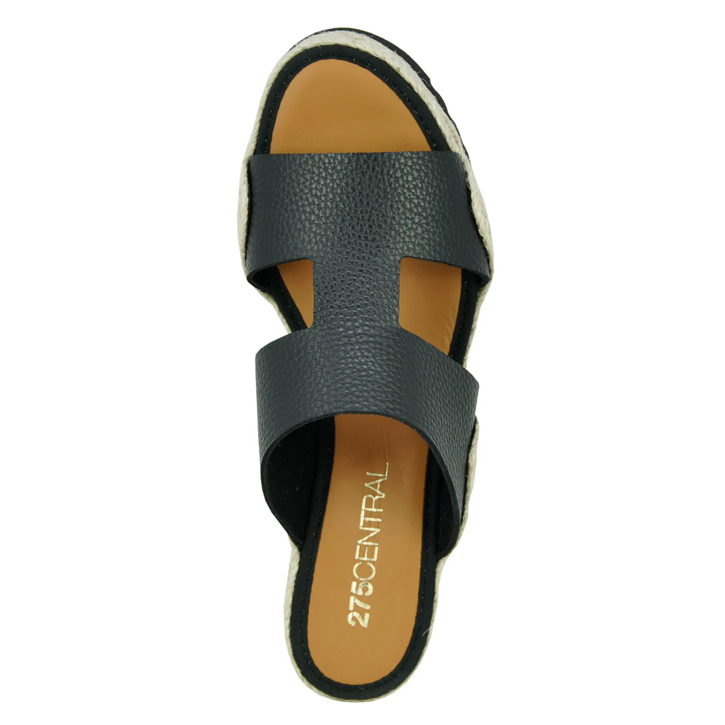 Christie Leather Espadrille Wedge Slide - Image 4