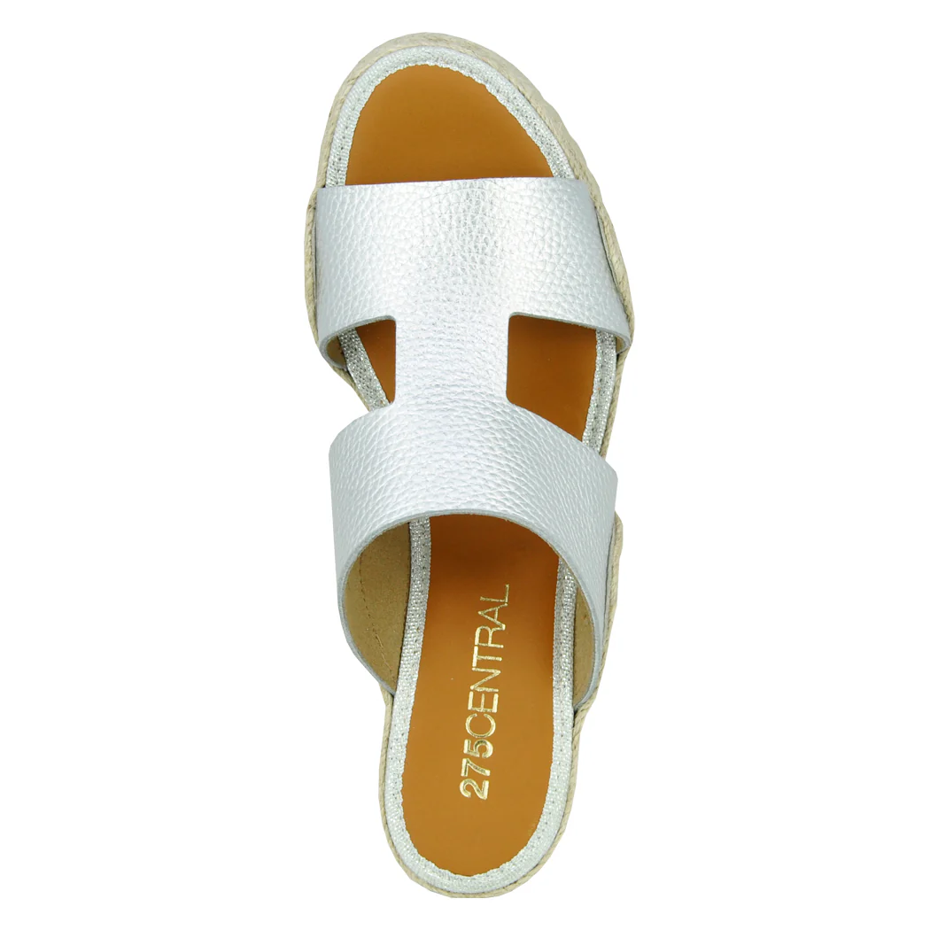 Christie Metallic Espadrille Wedge Slide - Image 3