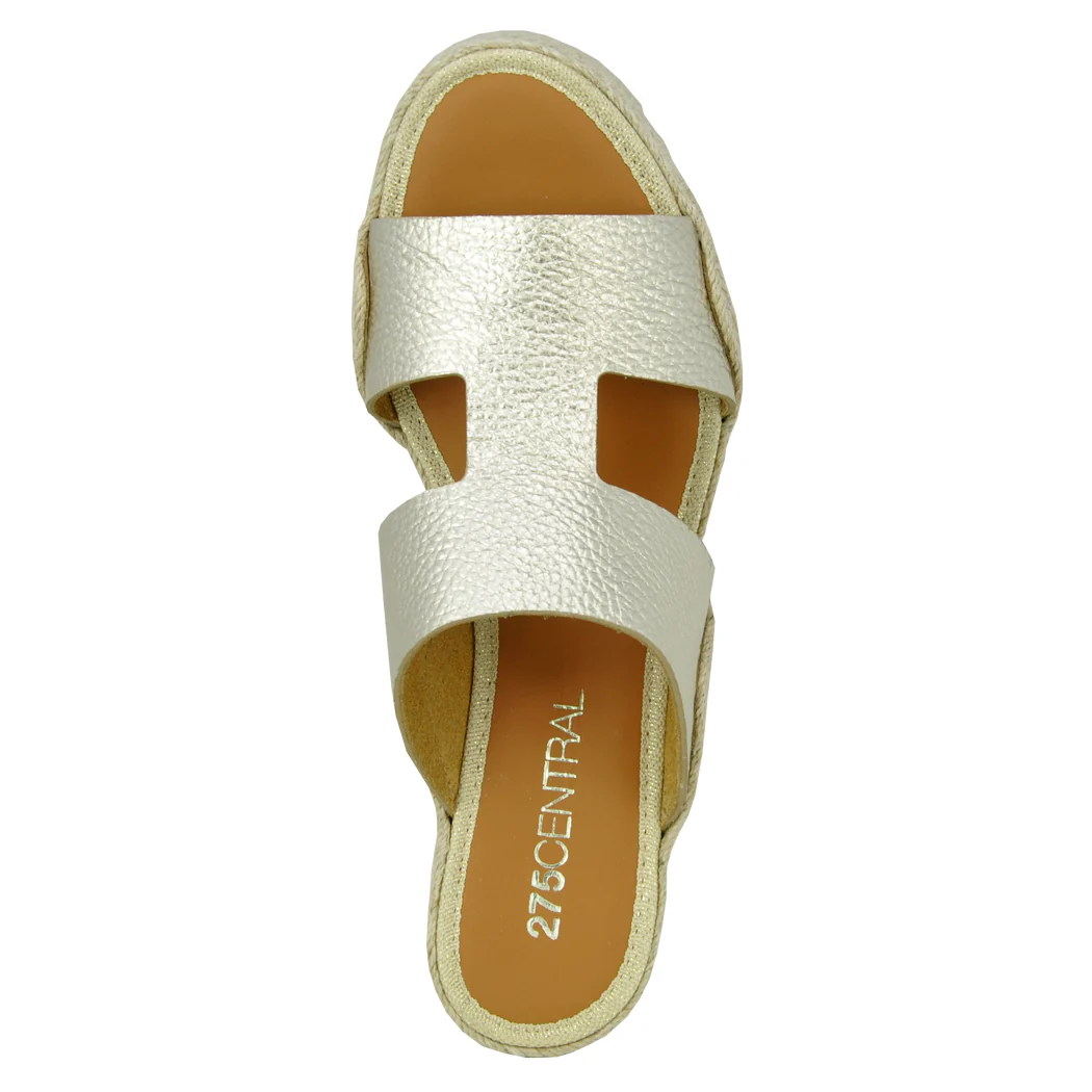 Christie Leather Espadrille Wedge Slide - Image 3