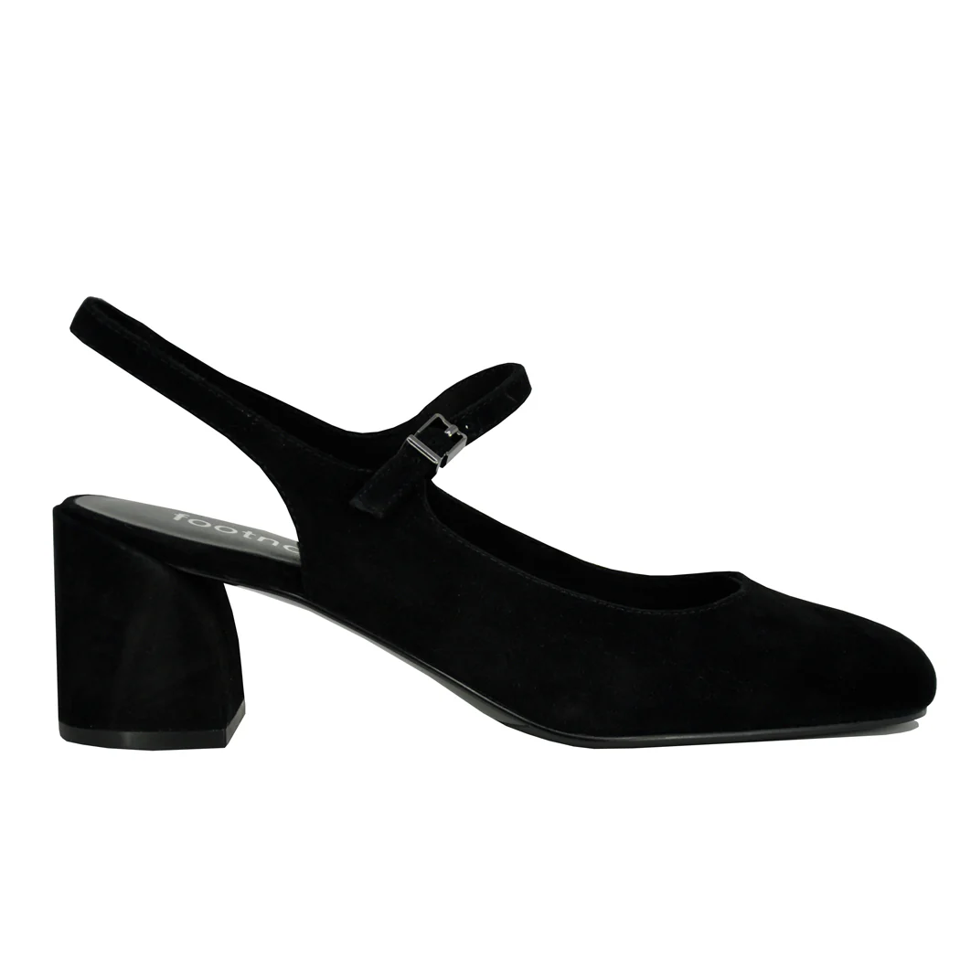 Clare Suede Block Heel Slingback - Image 2
