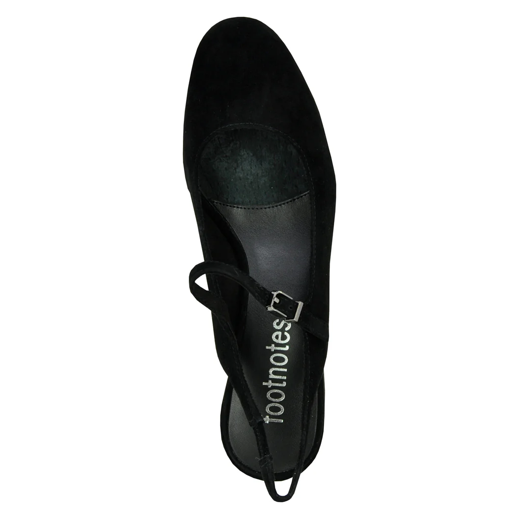 Clare Suede Block Heel Slingback - Image 3
