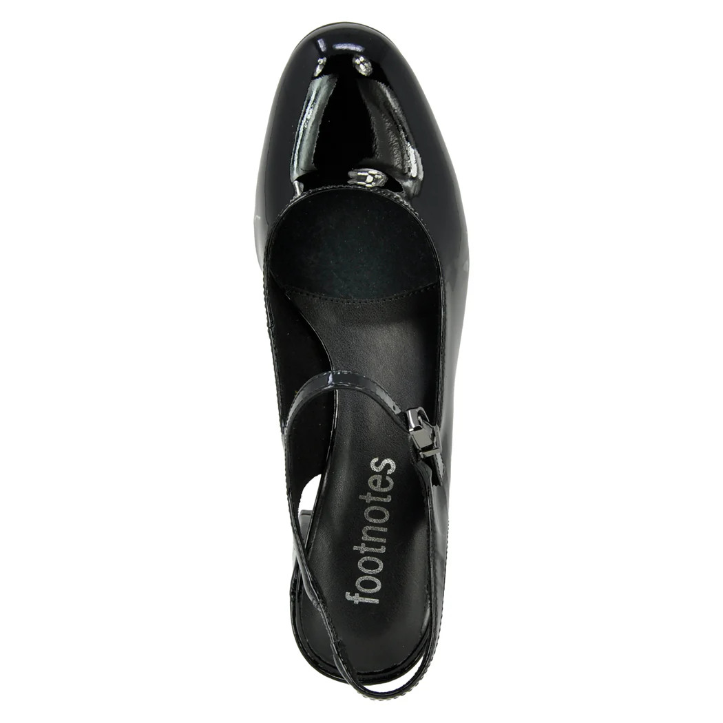 Clare Patent Strap Heel Sling - Image 3