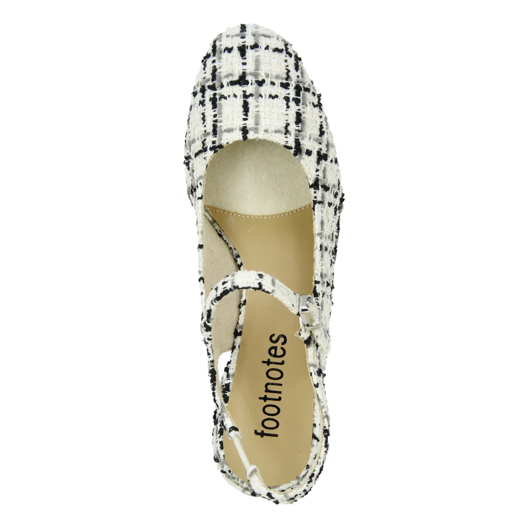 Clare Boucle Fabric Strap Heel - Image 3
