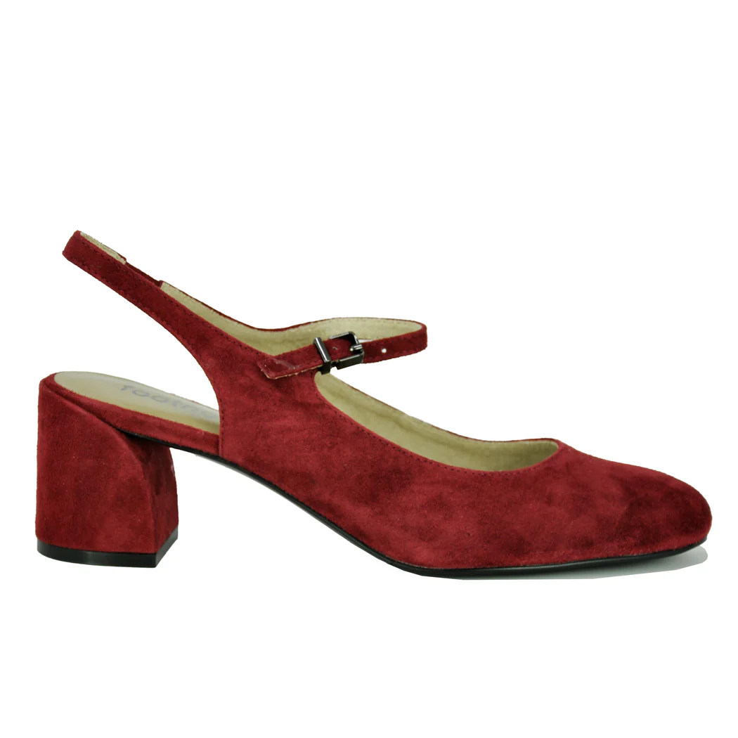 Clare Suede Block Heel Slingback - Image 2