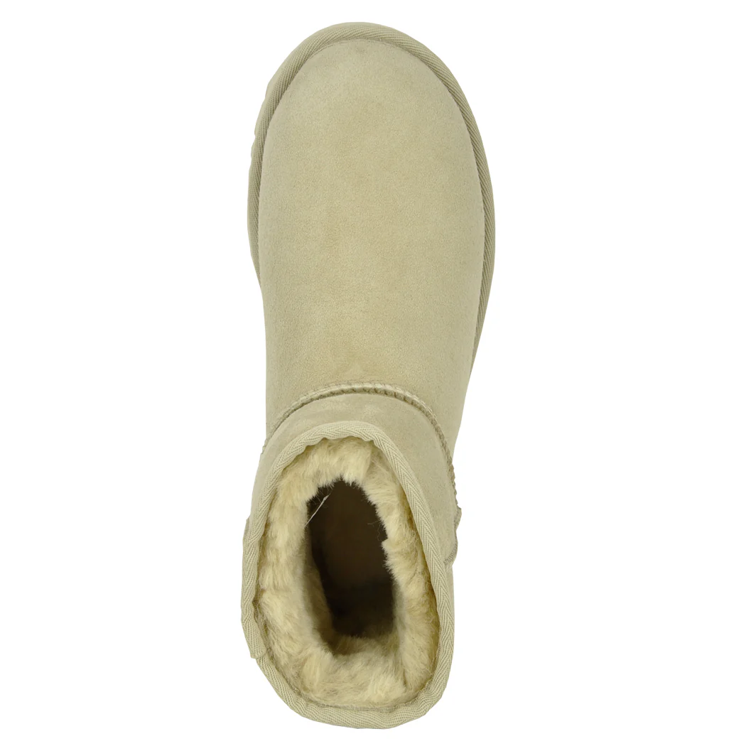 Classic Mini II Suede Shearling Bootie - Image 3