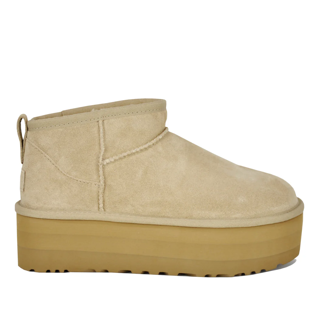 Classic Ultra Mini Platform Suede Platform Ankle Bootie - Image 4
