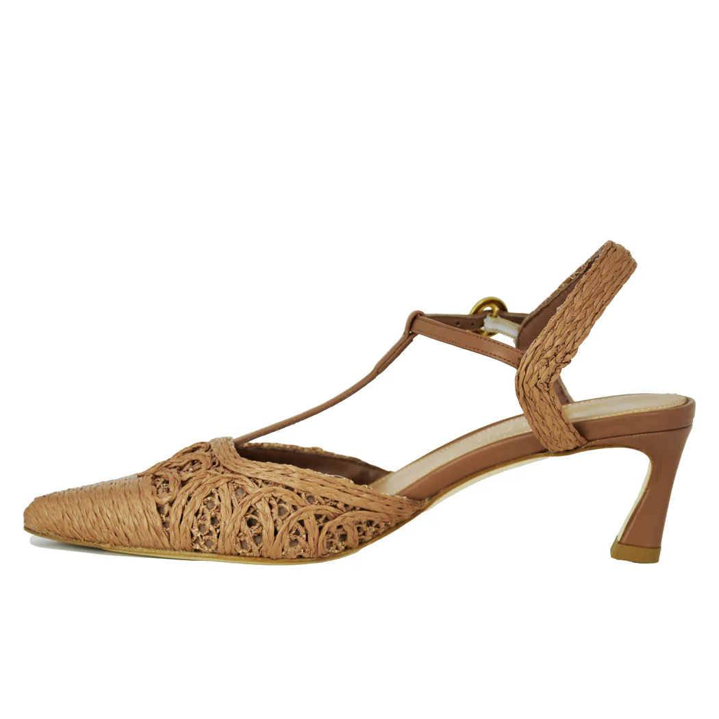 Cline Raffia TStrap Heel - Image 4