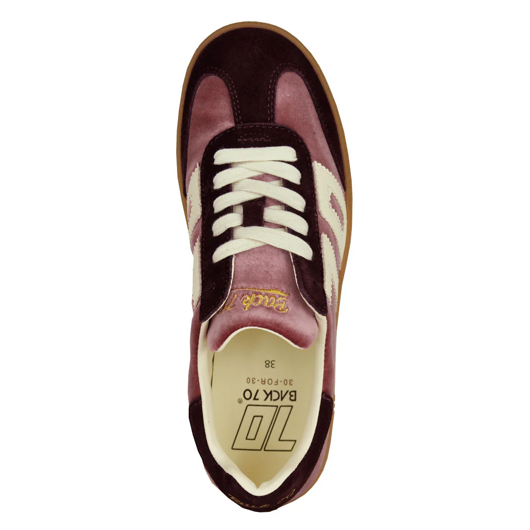 Cloud-518 Velvet Wine Butter Sneaker - Image 3