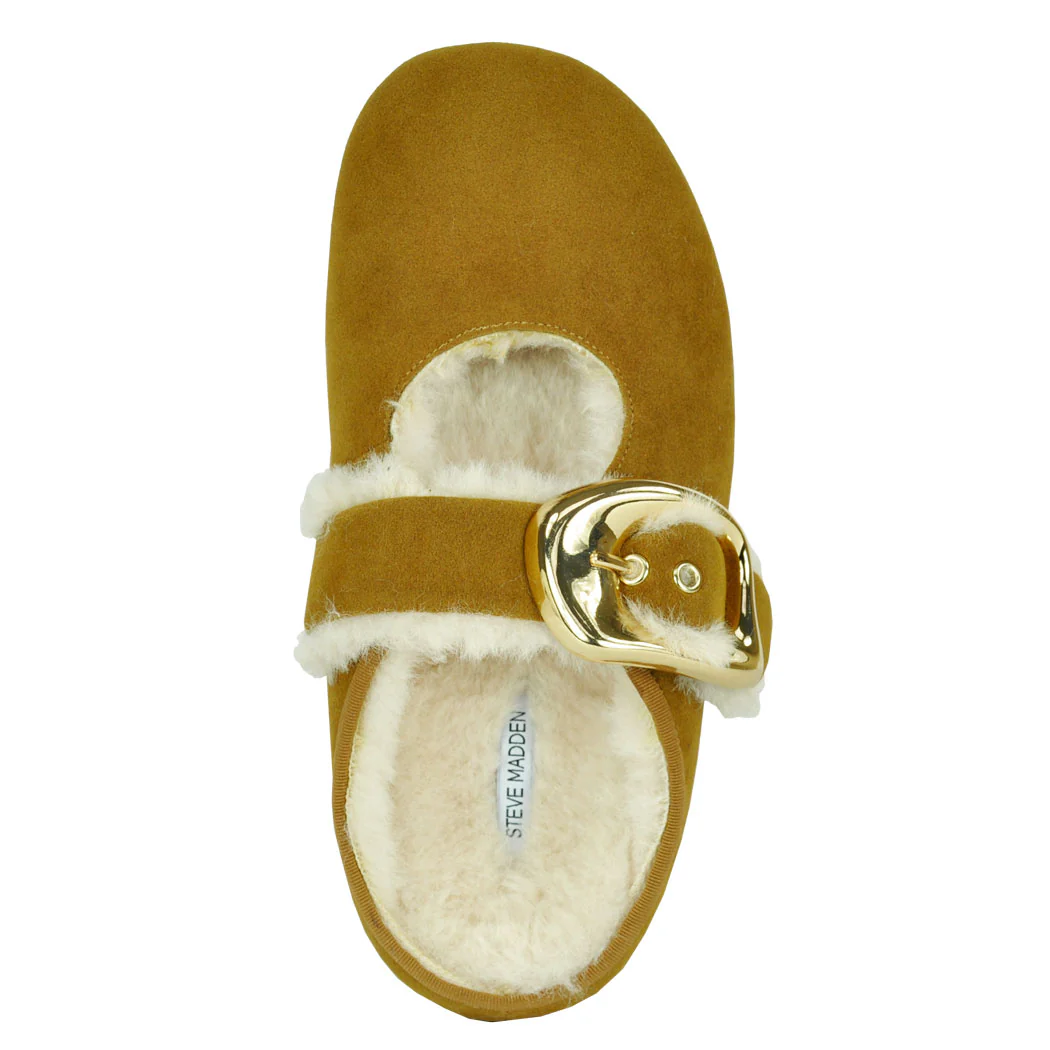 Cloudy-Fur Fur Strap Flat - Image 3