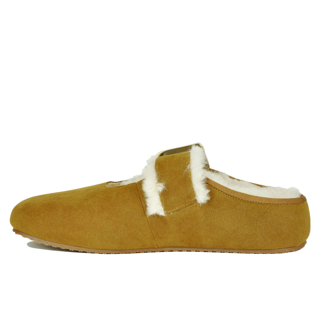 Cloudy-Fur Fur Strap Flat - Image 4