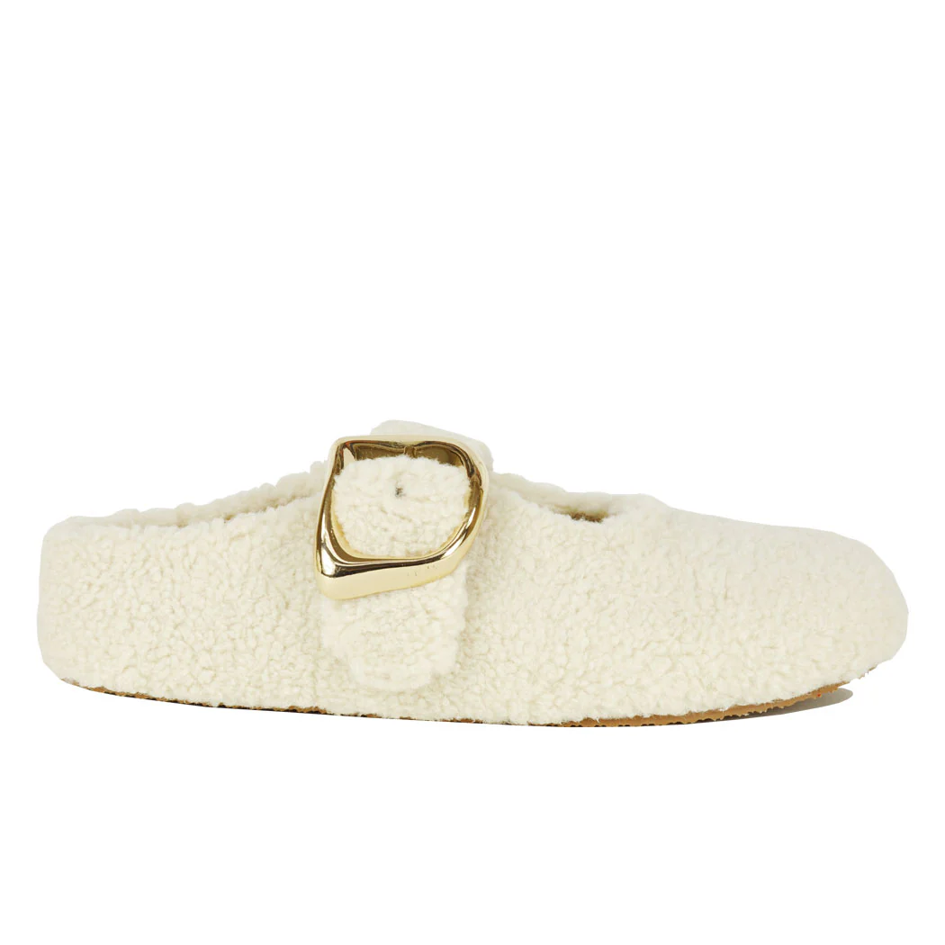 Cloudy-Fur Fur Strap Flat - Image 2