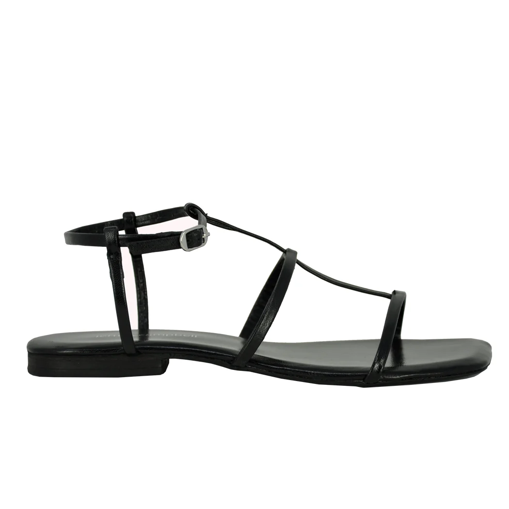 Corinth Leather Flat Strappy Sandal - Image 2