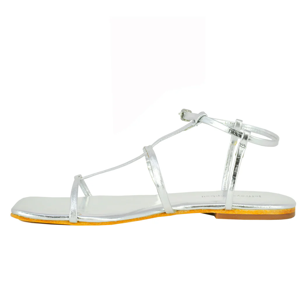 Corinth Leather Flat Strappy Sandal - Image 4