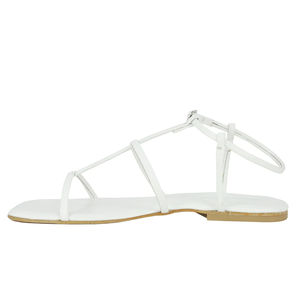 Corinth Leather Flat Strappy Sandal - Image 4