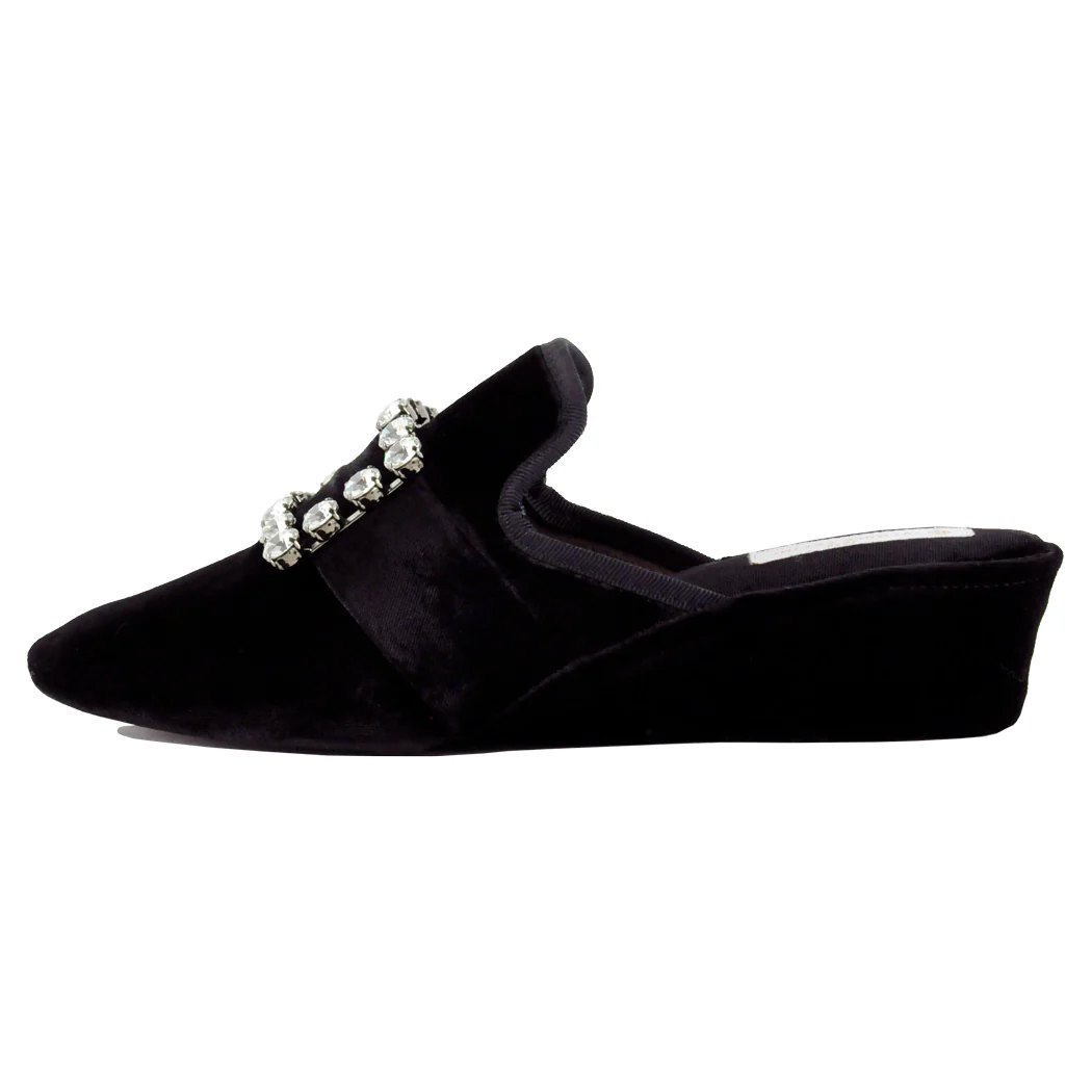 Crystal Velvet Jewel Slipper - Image 4