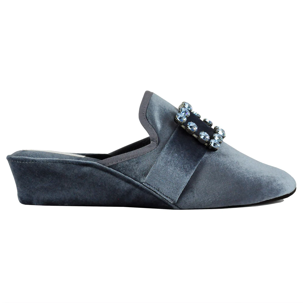 Crystal Velvet Jewel Slipper - Image 2