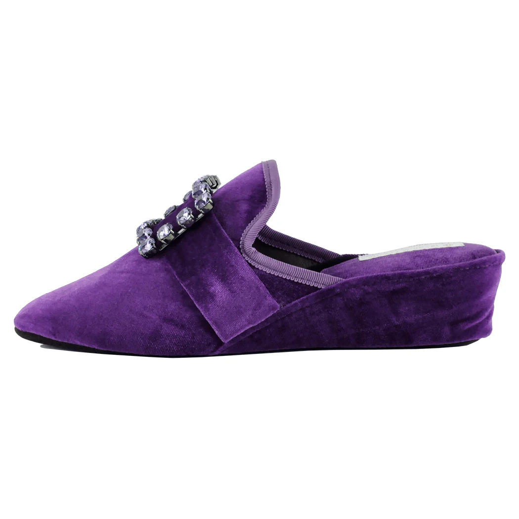 Crystal Velvet Jewel Slipper - Image 4