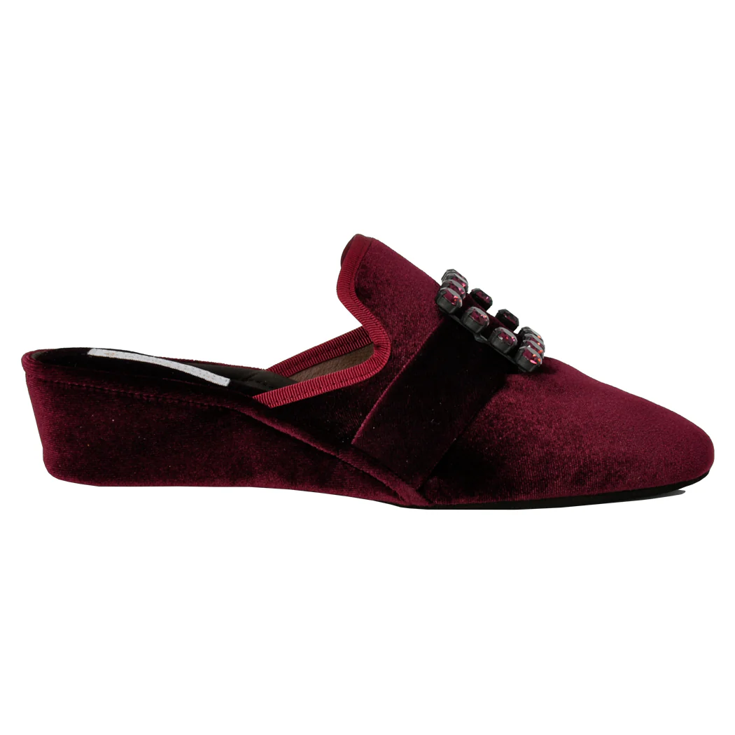 Crystal Velvet Jewel Slipper - Image 2