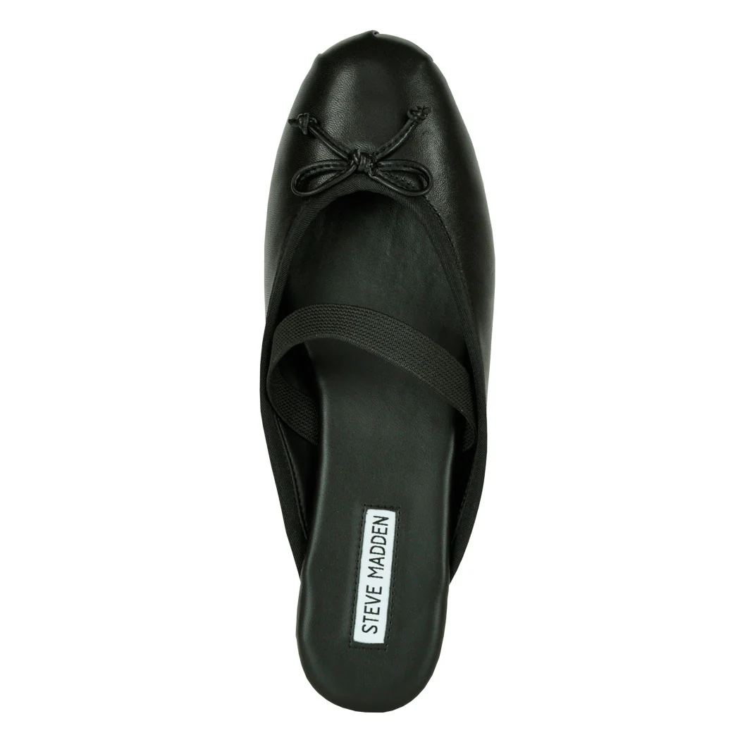 Cutesy Leather Flat Closed Mule - Image 3