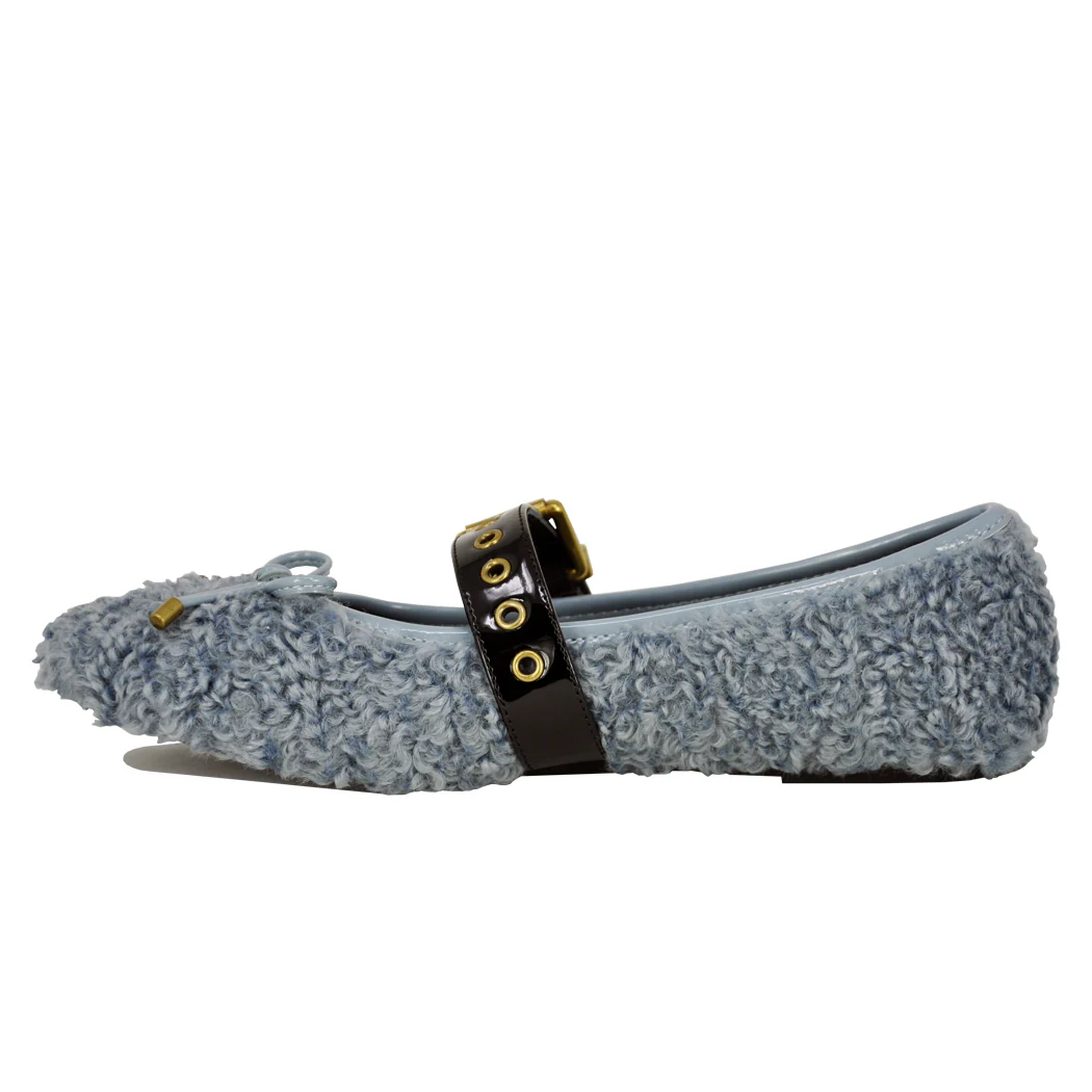 Cutie Fur Strap Ballet Flat - Image 4