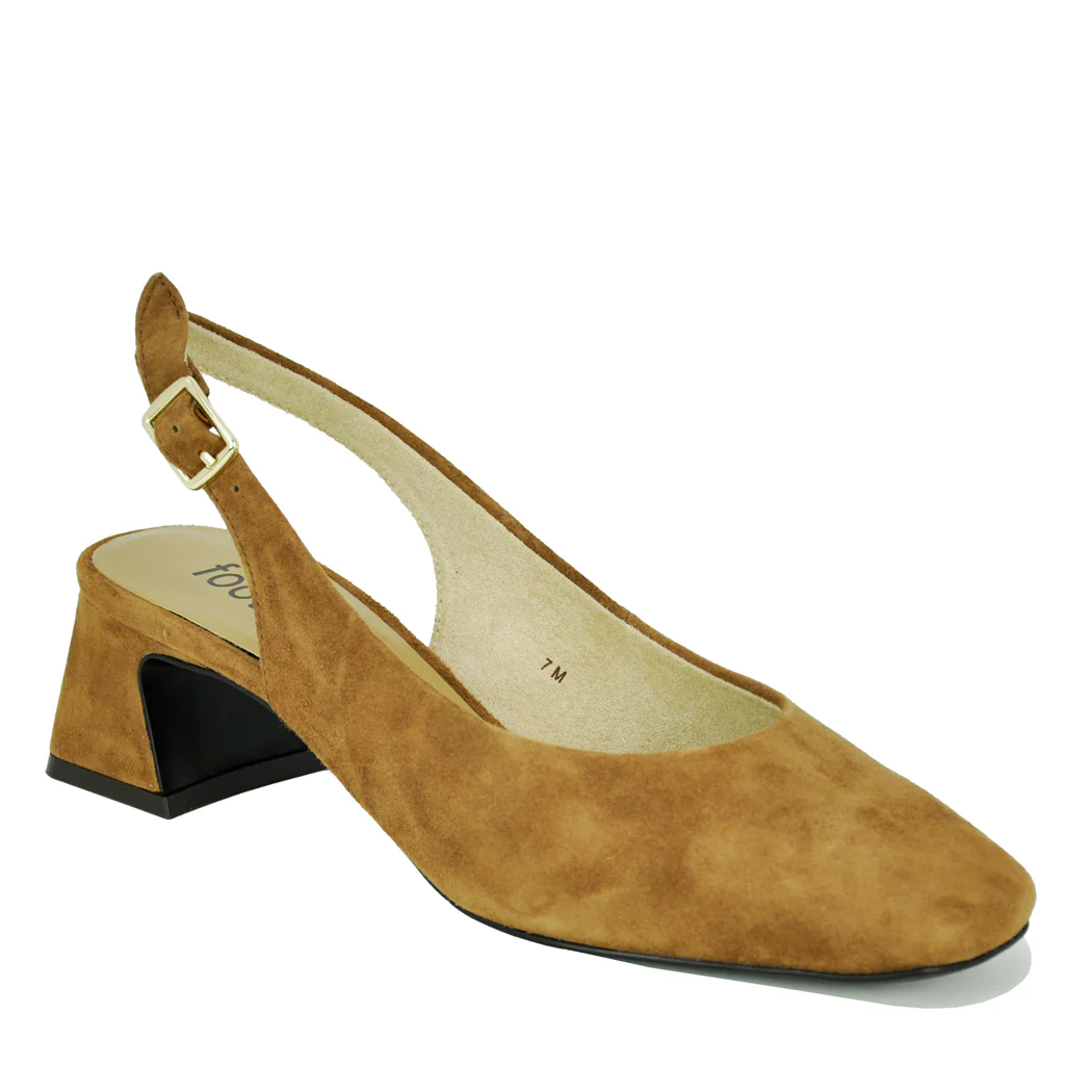 Darsy Suede Heel Slingback