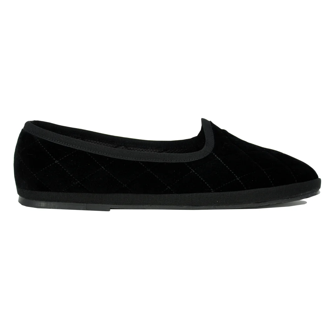 Diane Velvet Closed Flat Slipper - Image 2