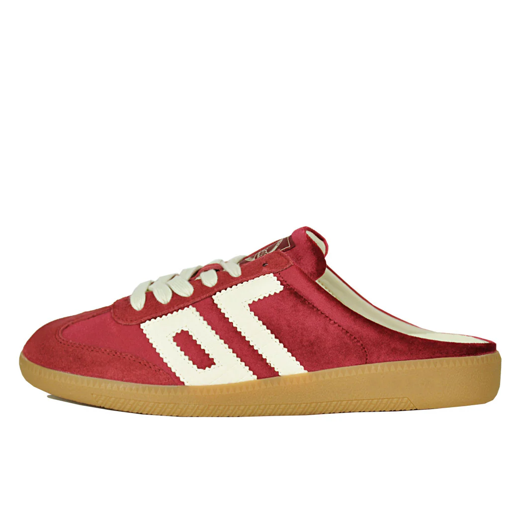Easter-647 Velvet Red Milk Mule Sneaker - Image 4