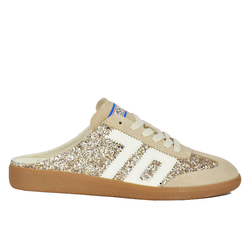 Easter-962 Glitter Gold Slip-on Sneaker - Image 2