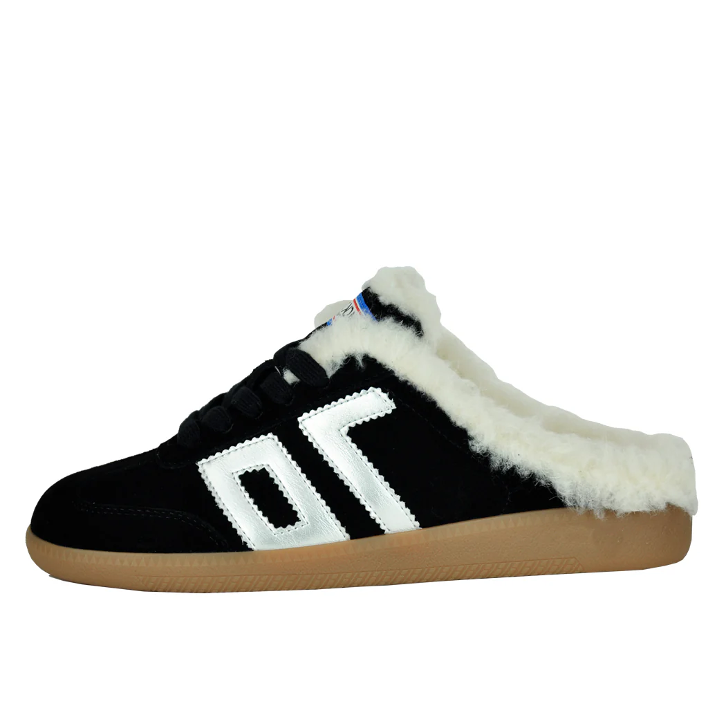 Easter-F1017 Coal Silver Fur Sneaker - Image 4