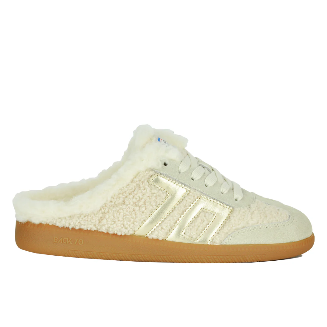 Easter-F1712 Butter Gold Fur Sneaker - Image 2