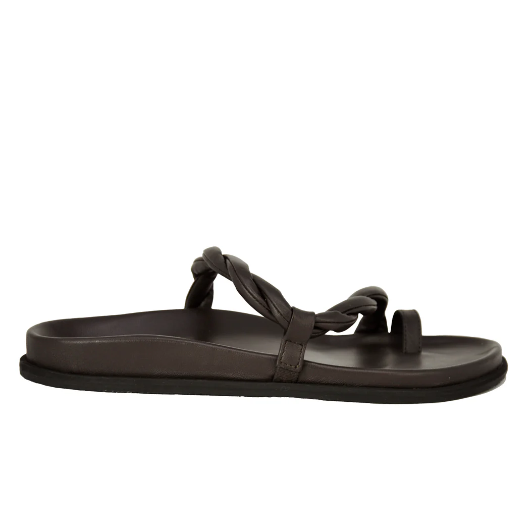 Emmie Leather Footbed Flat Sandal - Image 2
