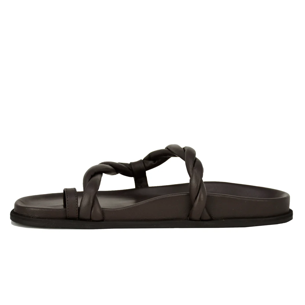 Emmie Leather Footbed Flat Sandal - Image 4