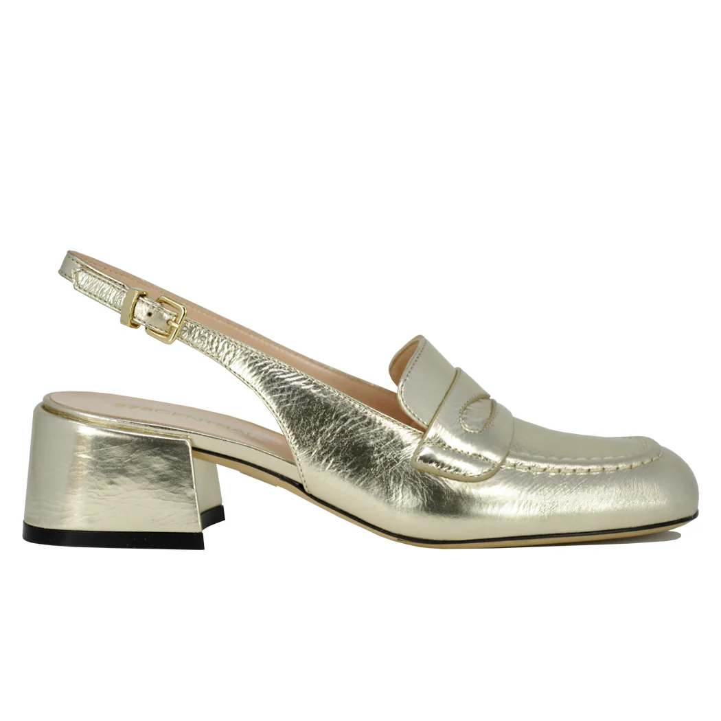 Erica Leather Heel Penny Slingback - Image 3
