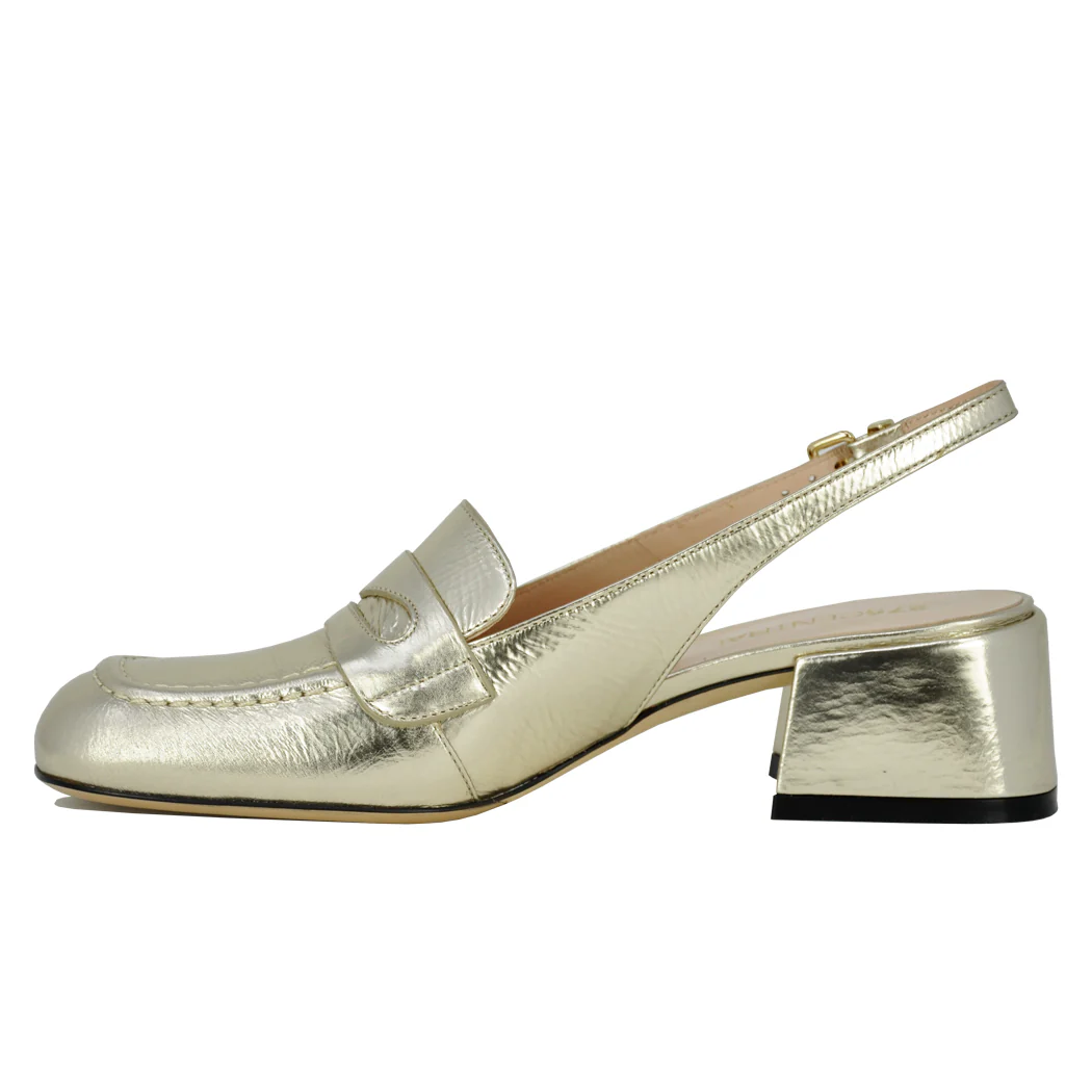 Erica Leather Heel Penny Slingback - Image 5