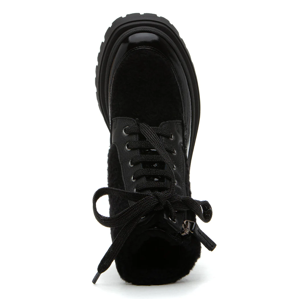 Ezra Suede Fur Lace Up Boot - Image 3