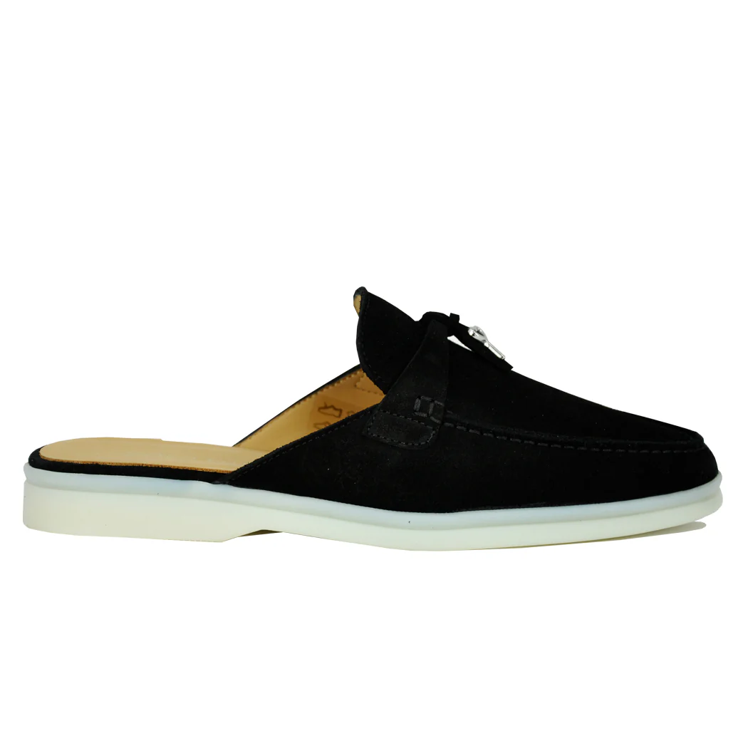 Fanning Suede Closed Toe Mule - Image 2