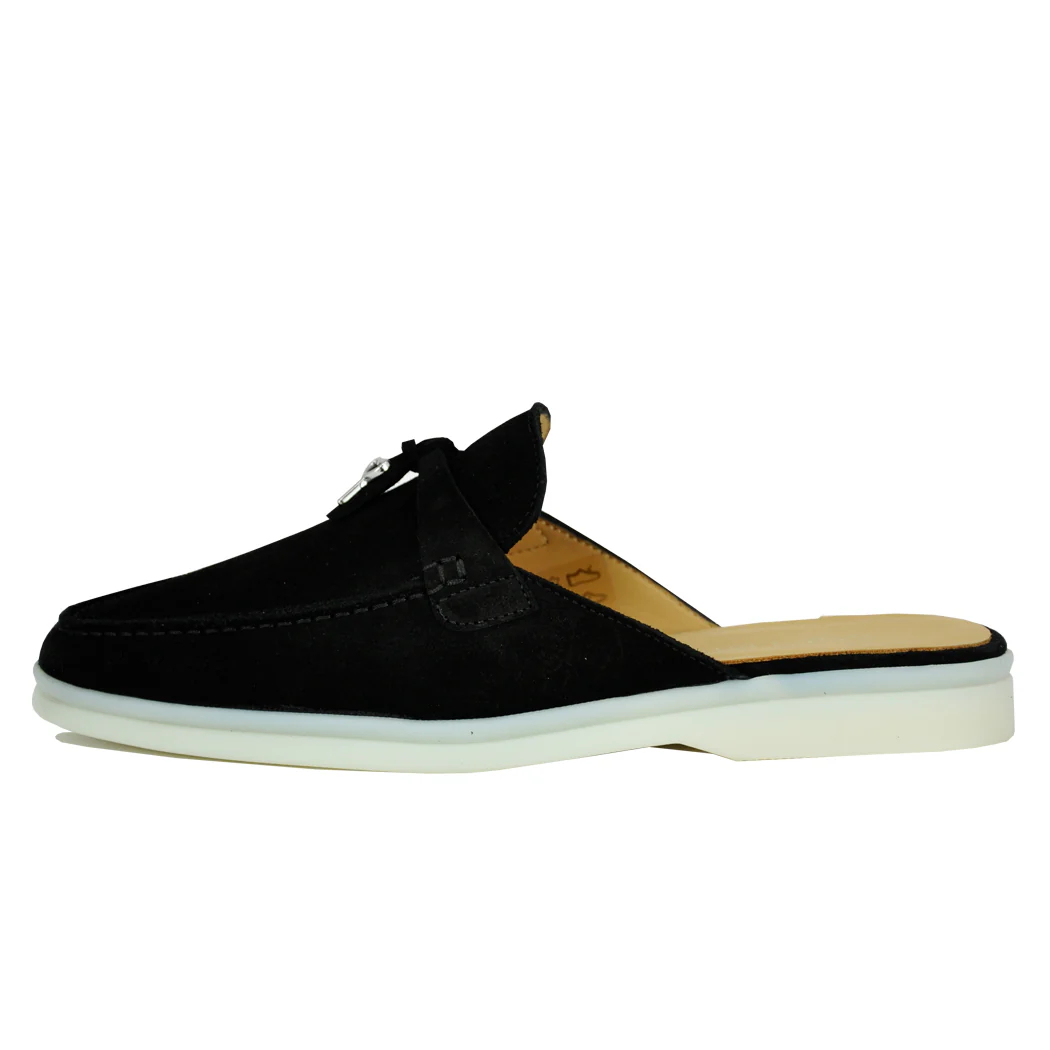 Fanning Suede Closed Toe Mule - Image 4