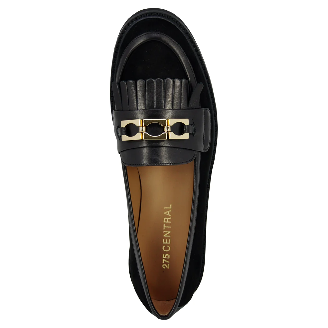 Fay Suede Kilty Ornament Loafer - Image 3